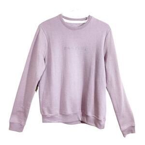 San Francisco Work Shirts Lavender Sweatshirt POSITIVE Embroidered Small NWOT